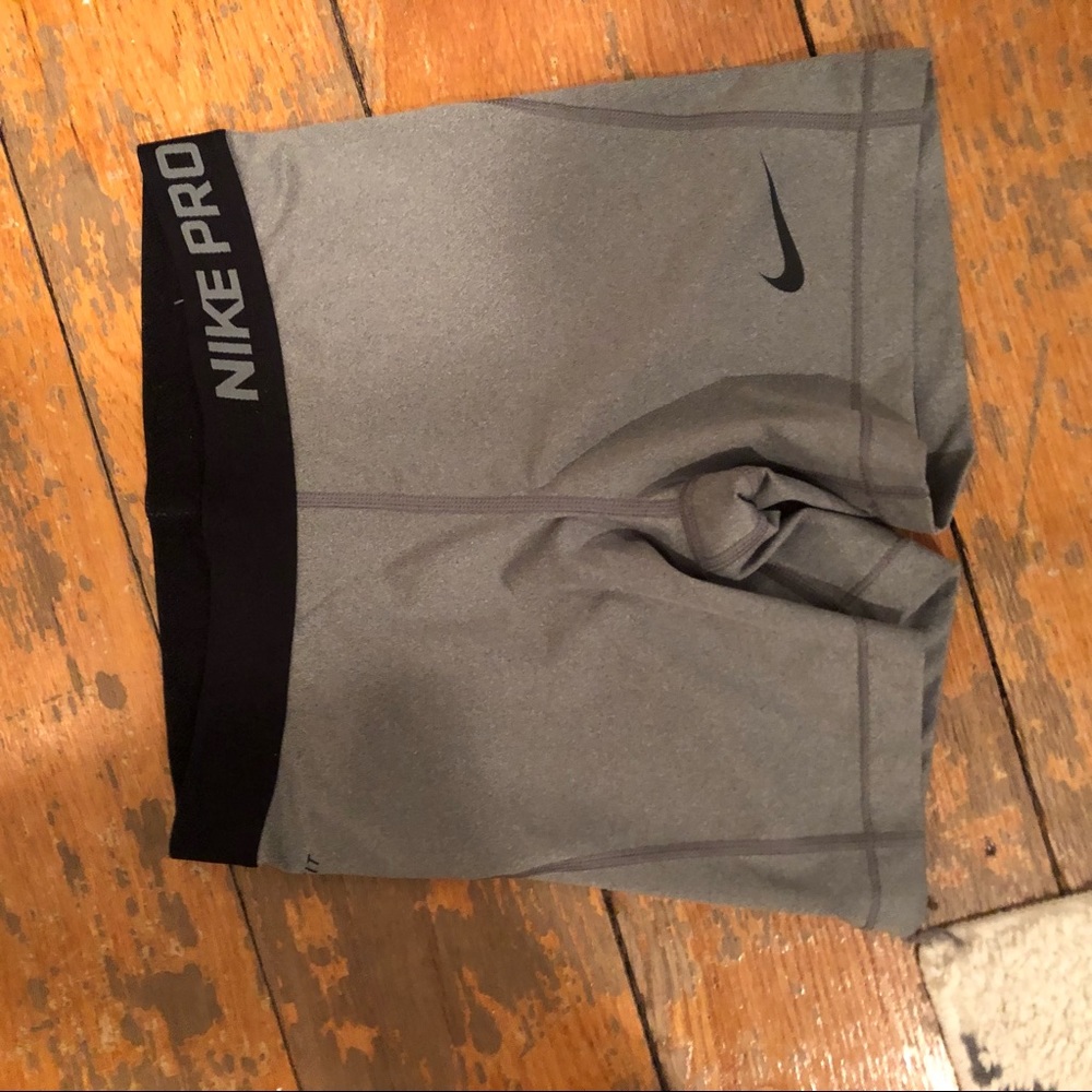 Nike grey spandex shorts